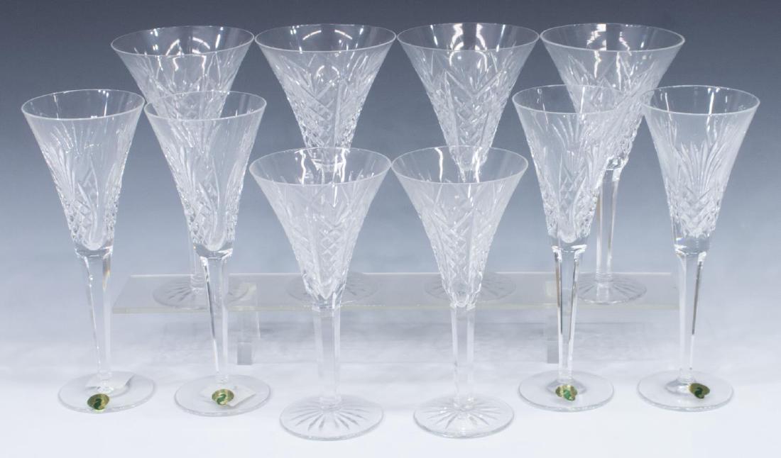 (11) WATERFORD CUT CRYSTAL CHAMPAGNE GLASSES (1 of 6)