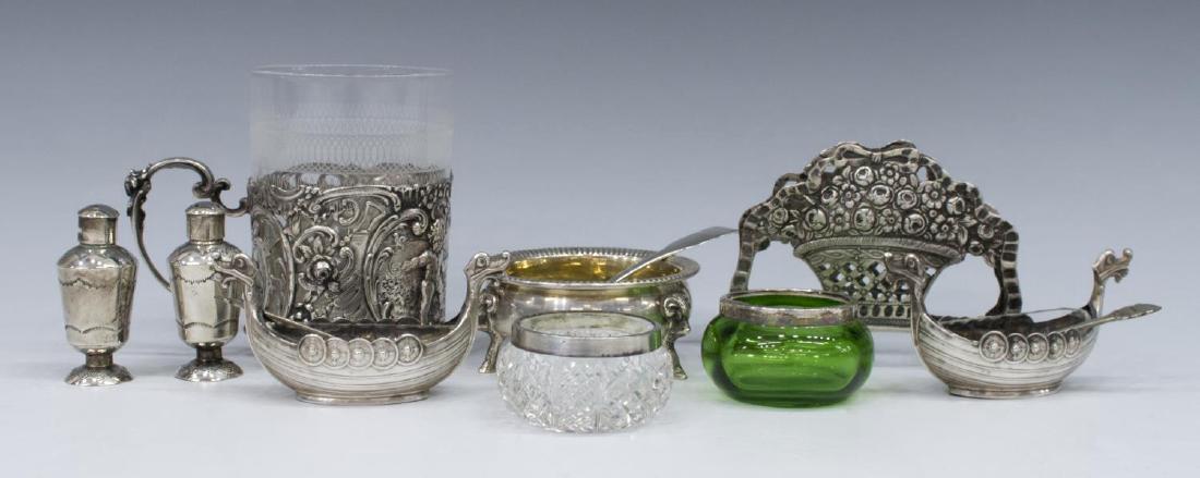 (12) DIMINUTIVE STERLING & 800 SILVER TABLE ITEMS (1 of 4)