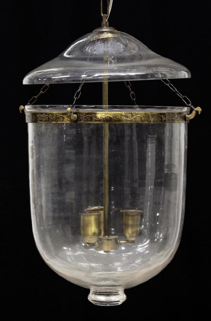 CONTINENTAL CLEAR GLASS BELL-JAR CHANDELIER (1 of 1)