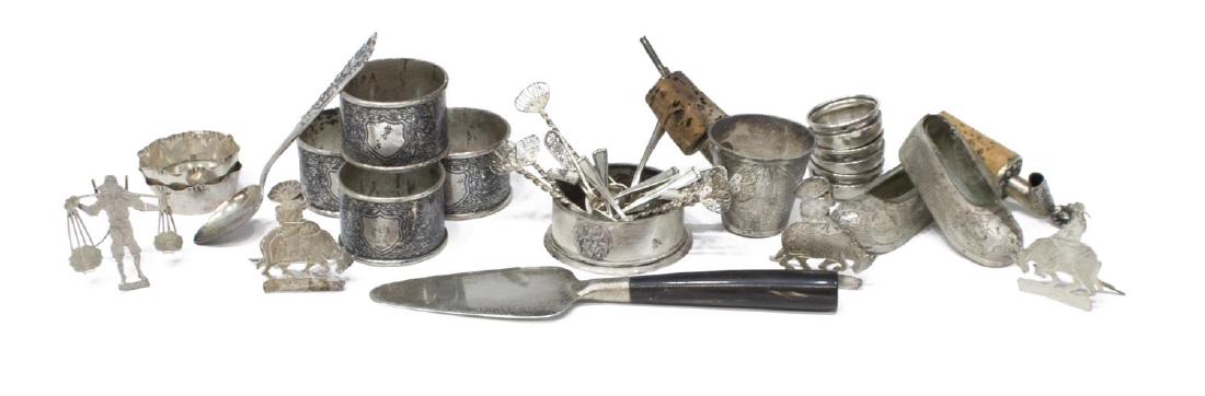 (33) GROUP STERLING & .800 SILVER TABLE ARTICLES (1 of 4)