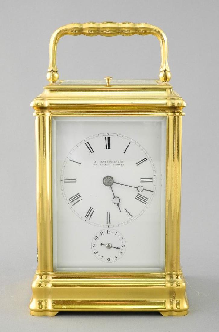 J. Klaftenberger Regent Street brass repeater carriage (1 of 7)