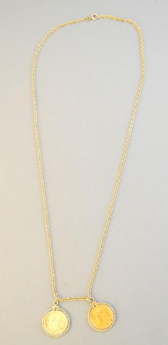 Two American 2 1/2 dollar gold coins(1873 & 1904) (1 of 4)