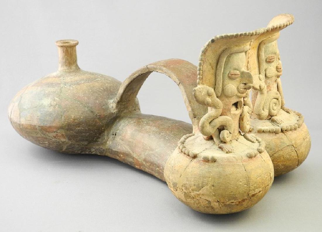 Large Pre-Columbian terra-cotta double figured funeral (1 of 4)