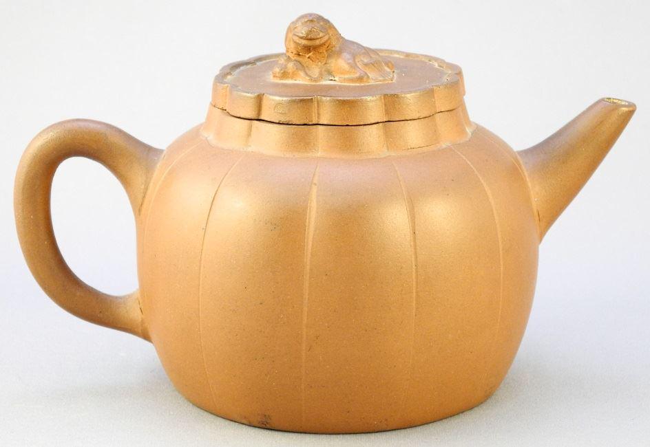 Early to mid 19th century stylized flower teapot with (1 of 4)