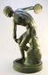 Bronze figure of a discus thrower, 16 1/8" in height. - 4
