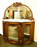 Victorian carved walnut mirrored and mirror back