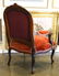 19th century Continental rosewood open armchair. - 5