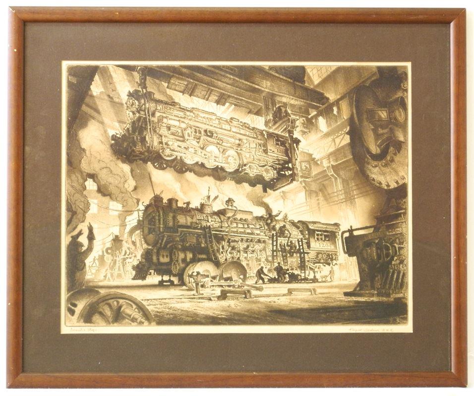 Etching & Aquatint signed Reynold Weidenaar 1947 (1 of 8)