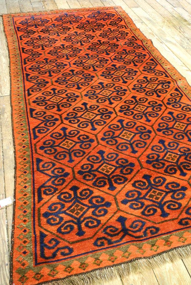 Turkmen Kerghiz rug, approximately 8'4" x 4'5". (1 of 6)