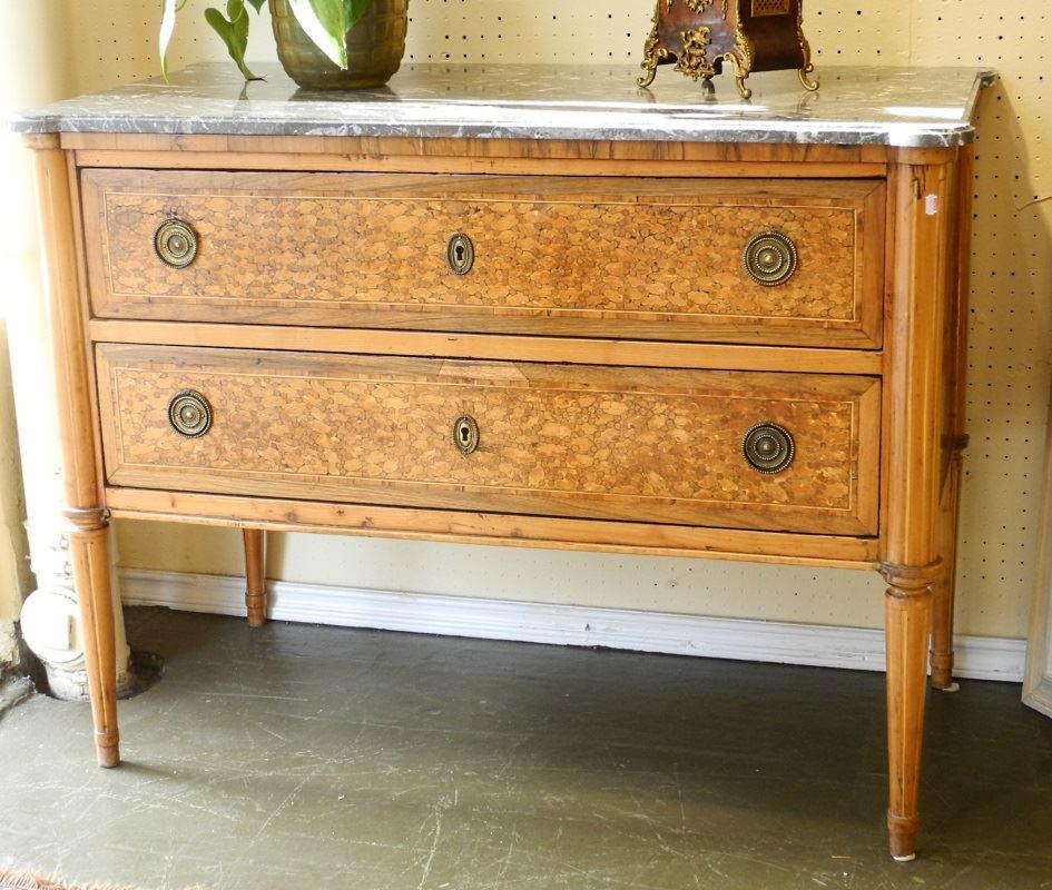 18th century Louis XVI "Bois de Bout" commode, 43 1/2" (1 of 10)