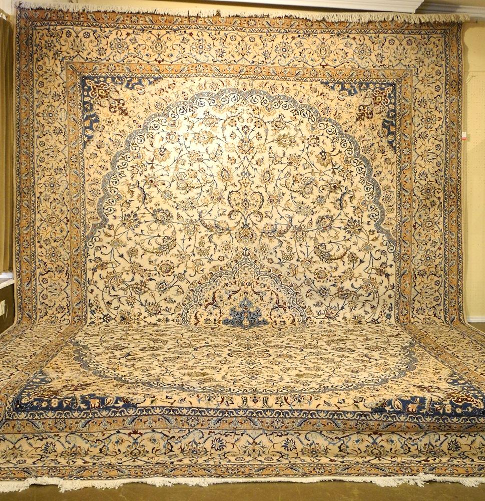 Excellent quality Nain Iranian carpet approximately (1 of 9)
