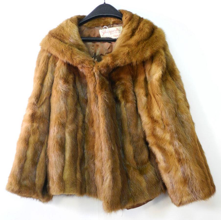 Brown fur short coat. (1 of 3)