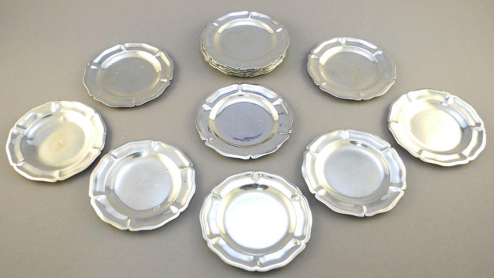 Lot of 18 Maciel 925 silver coasters, 3 1/2". (1 of 2)