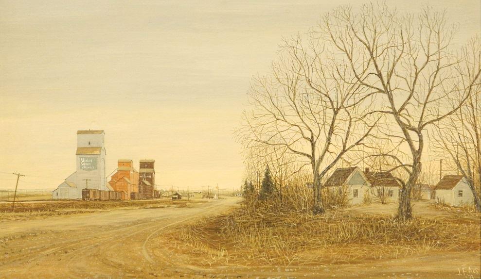 Gouache on board signed J.F. Acs'73, 12" x 20", "United (1 of 4)