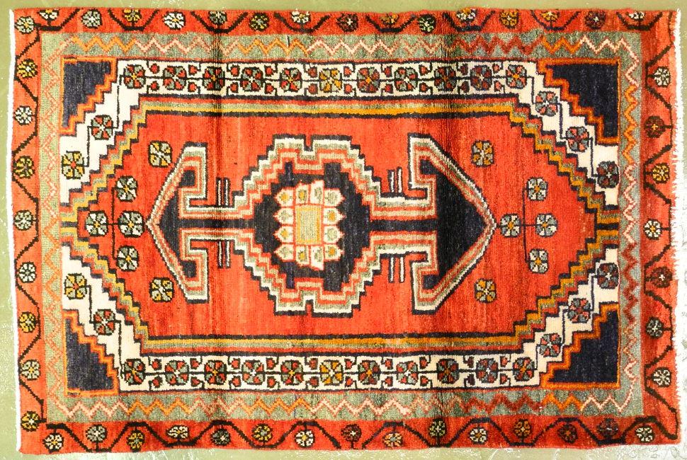 Hamedan runner, approximately 4'4" x 2'9". (1 of 2)