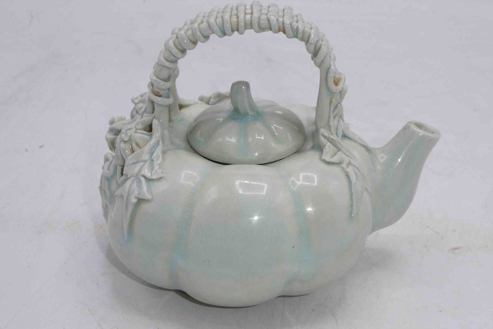 Early 20th Century creamy white glazed "Pumpkin" (1 of 1)
