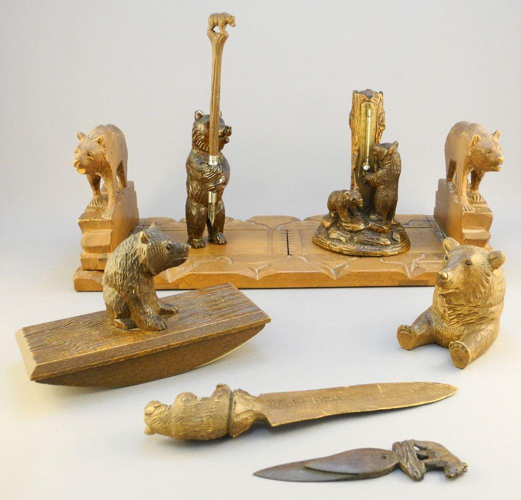 Collection of Black Forest Carved Bear: desk (1 of 2)