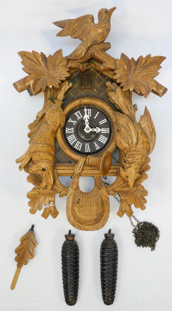 German black forest style cuckoo clock, 20" high. (1 of 1)
