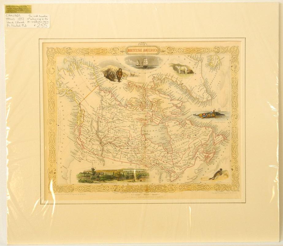 Four antique engravings: three Bartlett North America (1 of 2)