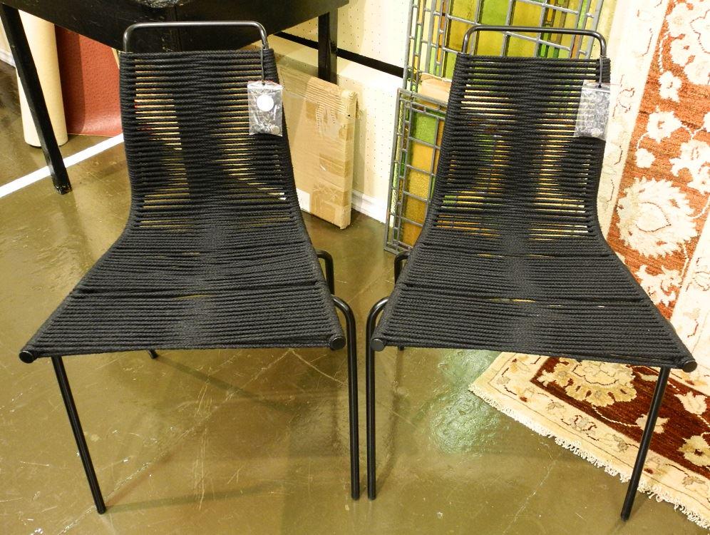 Pair of Carl Hansen & Son "PK1" chairs.: Pair of Carl Hansen & Son "PK1" chairs.