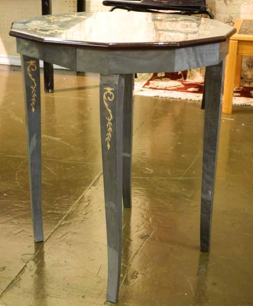 Italian Musical dodecagonal side table. (1 of 3)