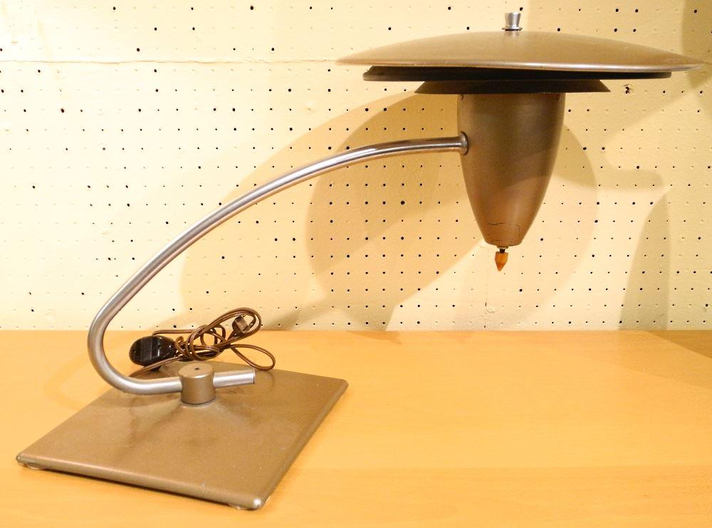1940's UFO style desk lamp, 16 1/2" high. (1 of 2)