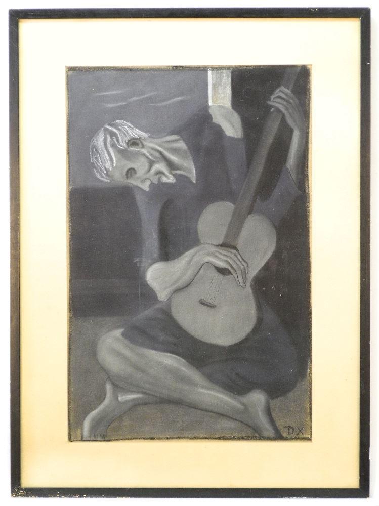 Pastel after Otto Dix, 21" x 14".: Pastel after Otto Dix, 21" x 14".