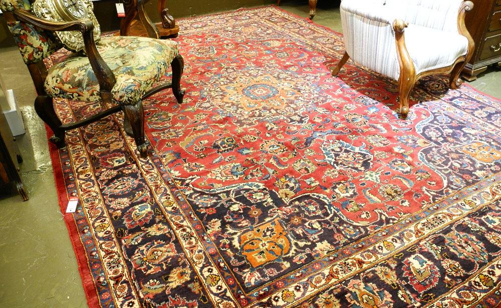 Mashad carpet approximately 8' x 11'5". (1 of 5)