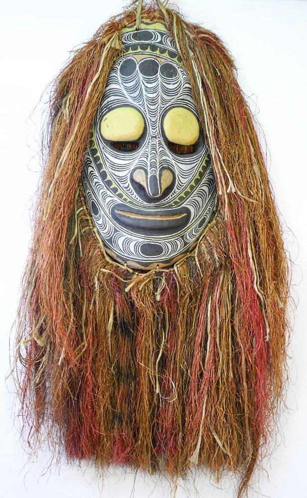 Contempory Papua New Guinea Mask, acquired from artist (1 of 3)