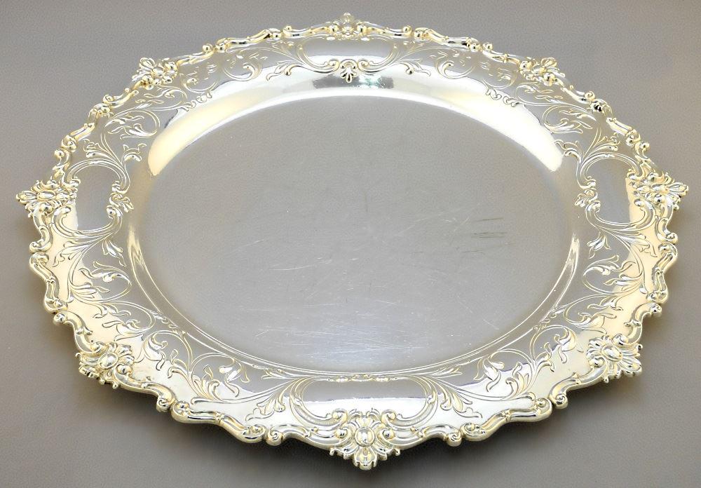 Shreve & Co. San Francisco Sterling silver tray, 15" (1 of 6)