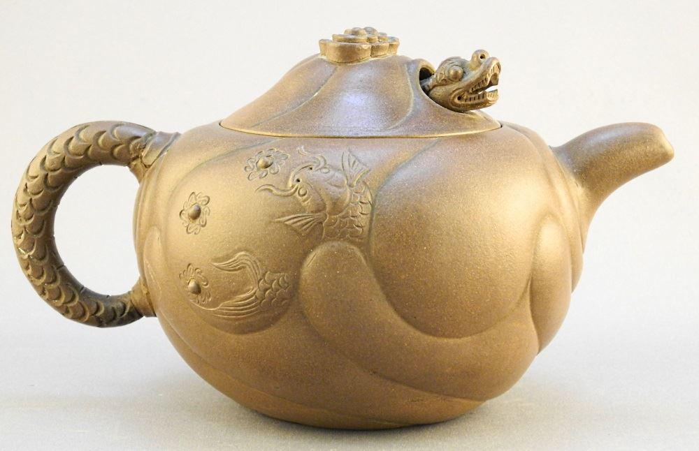 Early 20th C. Movable Dragon Head Dragon Manganese (1 of 10)