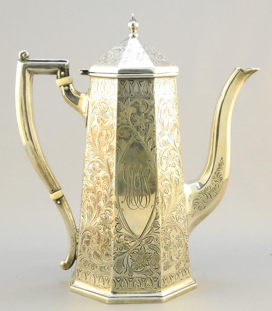 Watson Co. Queen Anne style Sterling silver hexagonal (1 of 11)