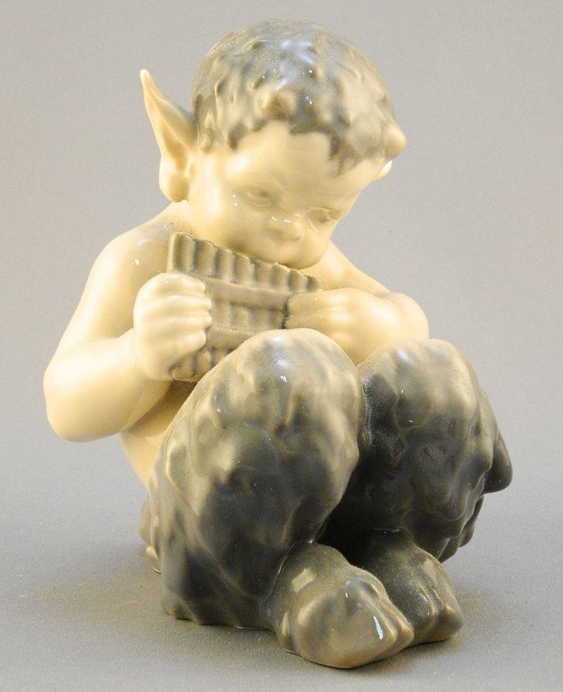 Royal Copenhagen figure of the Satyr, 5 3/4" high. (1 of 6)