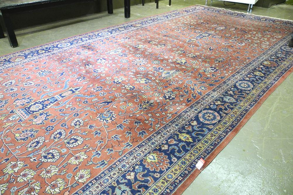 Indian hand knotted carpet, 22'3" x 9'9". (1 of 13)