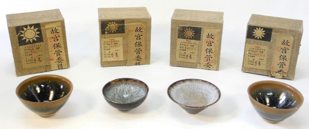 Four Song style bowls in old Japanese boxes, bowls 4 (1 of 13)
