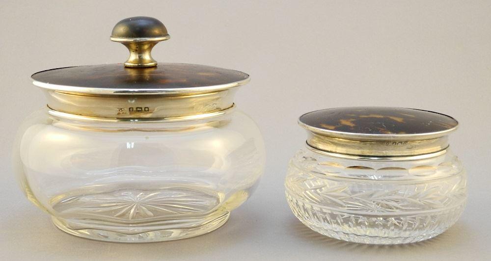 2 Sterling Silver, Crystal & Tortoise Shell Dresser (1 of 10)