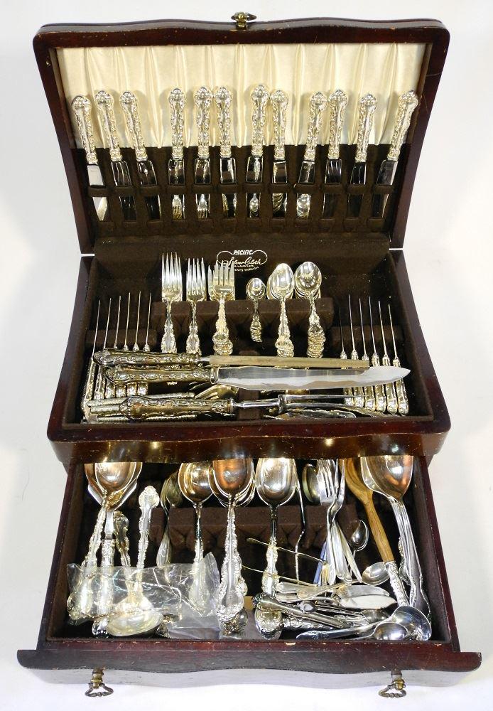 Canteen of Birks Silver plated Monogrammed Flatware. (1 of 12)