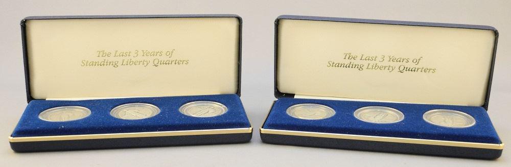 2 Cased Coin Set "The Last 3 Years of Standing Liberty (1 of 3)