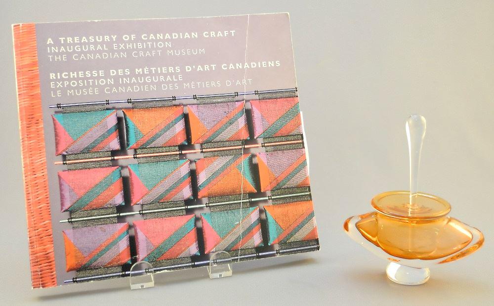 Morna Tudor Hand Blown Perfume Bottle & Catalogue. (1 of 8)