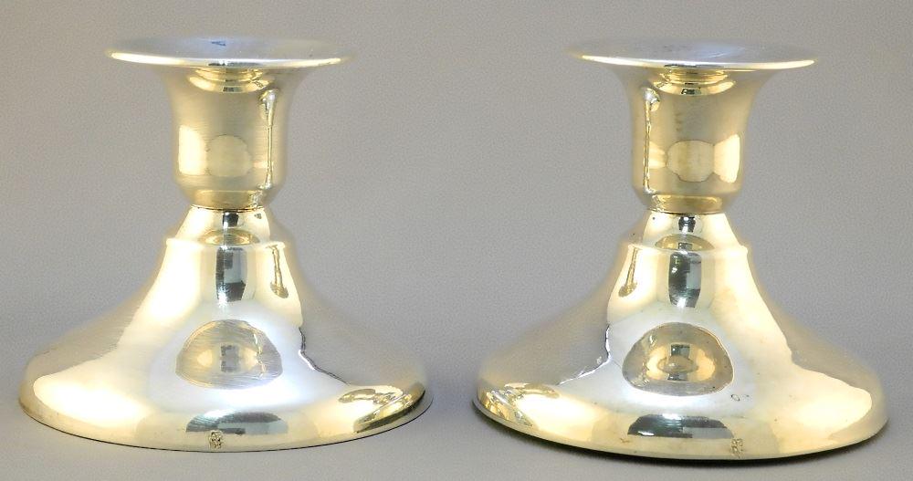 Pair of Jefferies & Co. Silver Plated Candlesticks, 3 (1 of 8)