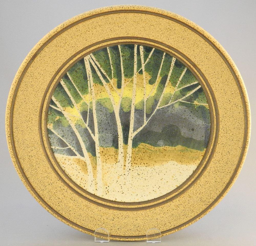 Peter Price pottery bowl, 11" diameter.: Peter Price pottery bowl, 11" diameter.