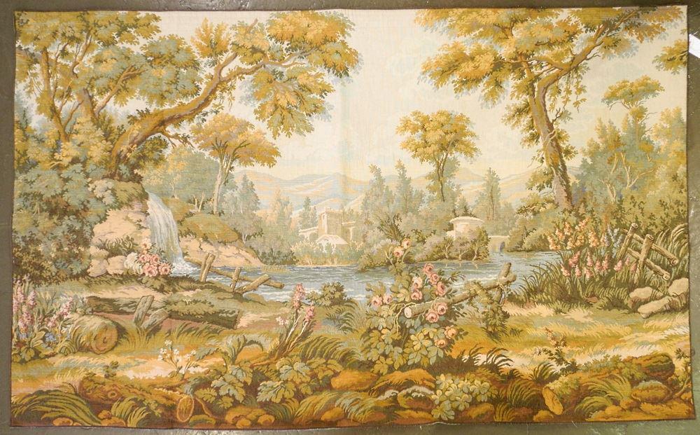 European Tapestry Landscape Panel, 39" x 62". (1 of 1)