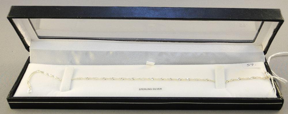 Sterling Silver Anklet.: Sterling Silver Anklet.