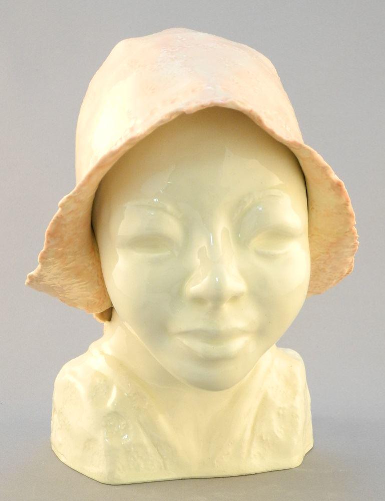 Ceramic sculpture attributed to Moll Scott, 8" x 5" x (1 of 3)