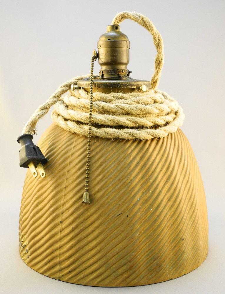 Vintage "X-Ray" Mercury Glass Light Fixture, 10 1/2" (1 of 4)