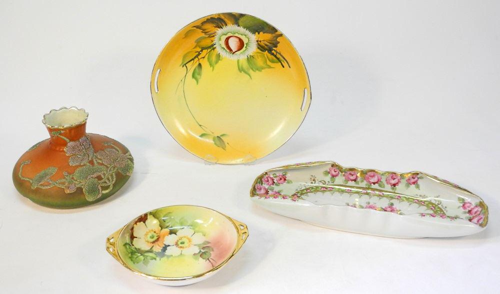 Four pieces of Occupied Japan ware: vase & three (1 of 4)