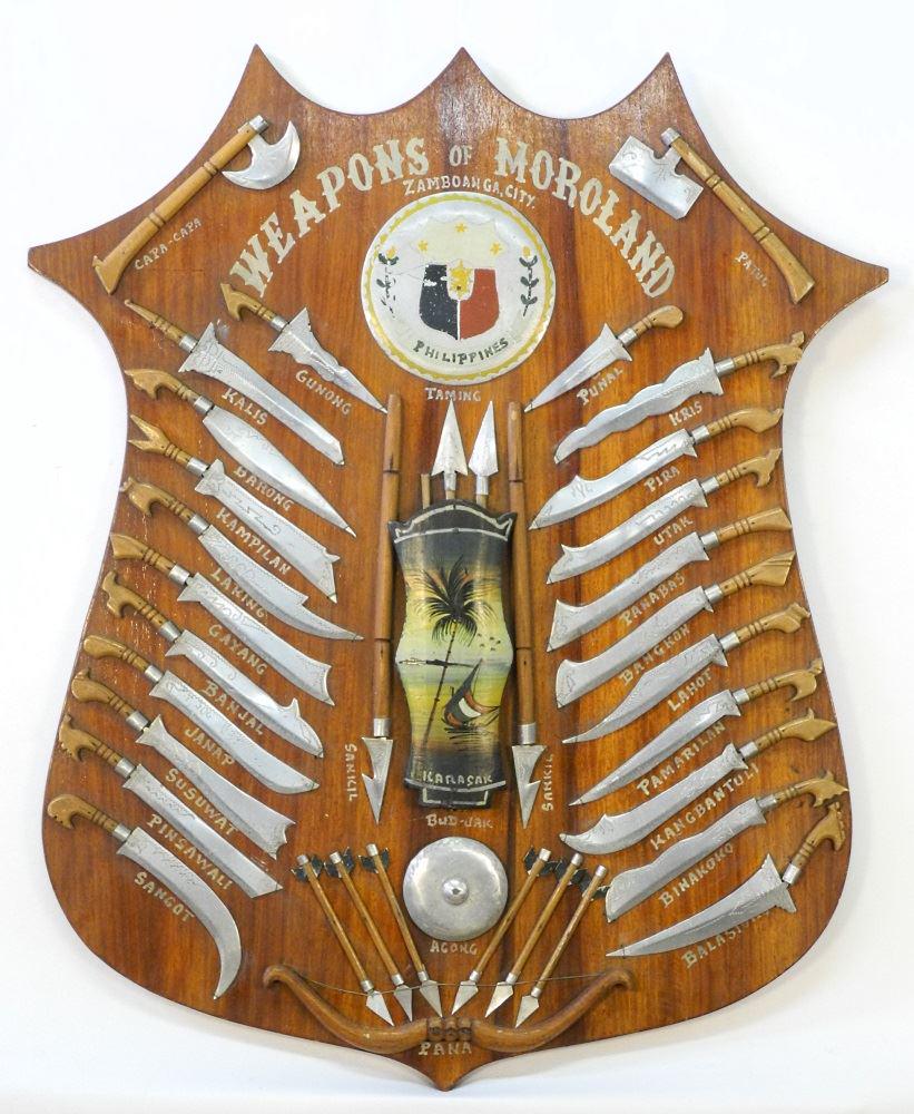 Decorative Plaque "Weapons of Moroland", 22" high. (1 of 1)
