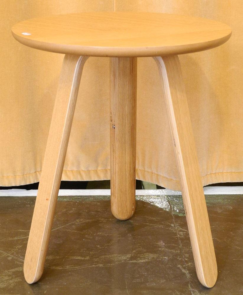 Gubi Paper Side Table with Oak Matte Finish, 16 1/2" (1 of 3)