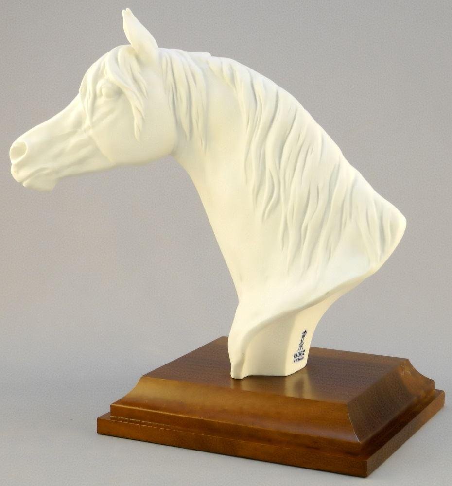 Kaiser Bisque Porcelain Horse Figure on Plinth, 7 1/4" (1 of 6)