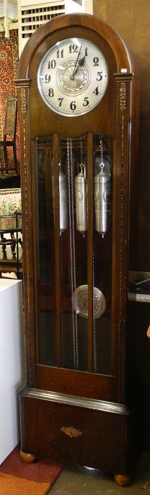 Art Deco mahogany Grandfather Clock. (1 of 3)